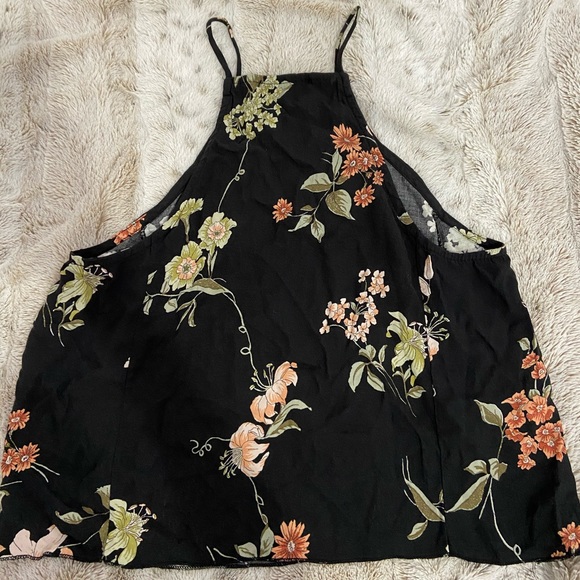 Brandy Melville Floral Halter Top - Picture 3 of 3